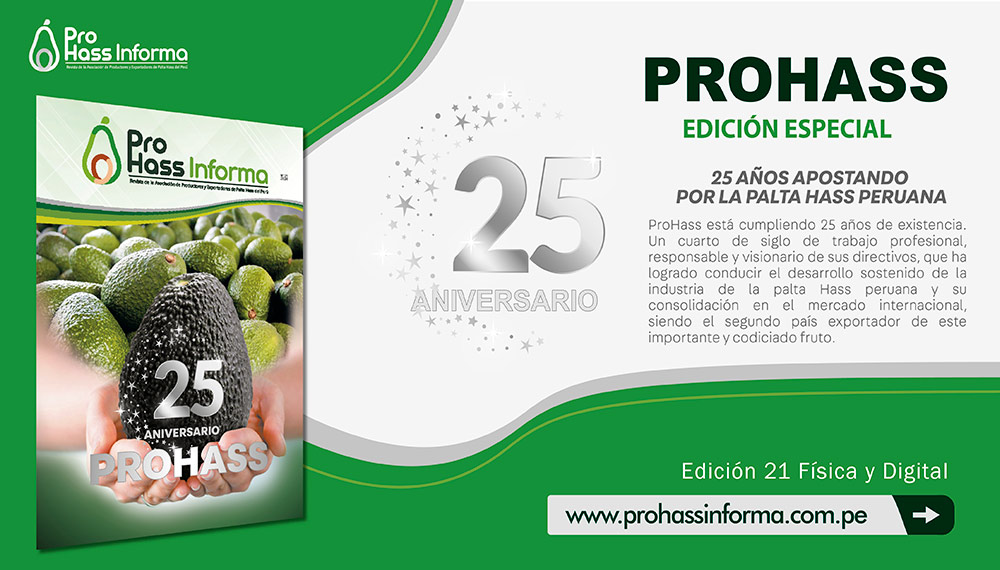 25 AÑOS APOSTANDO POR LA PALTA HASS PERUANA