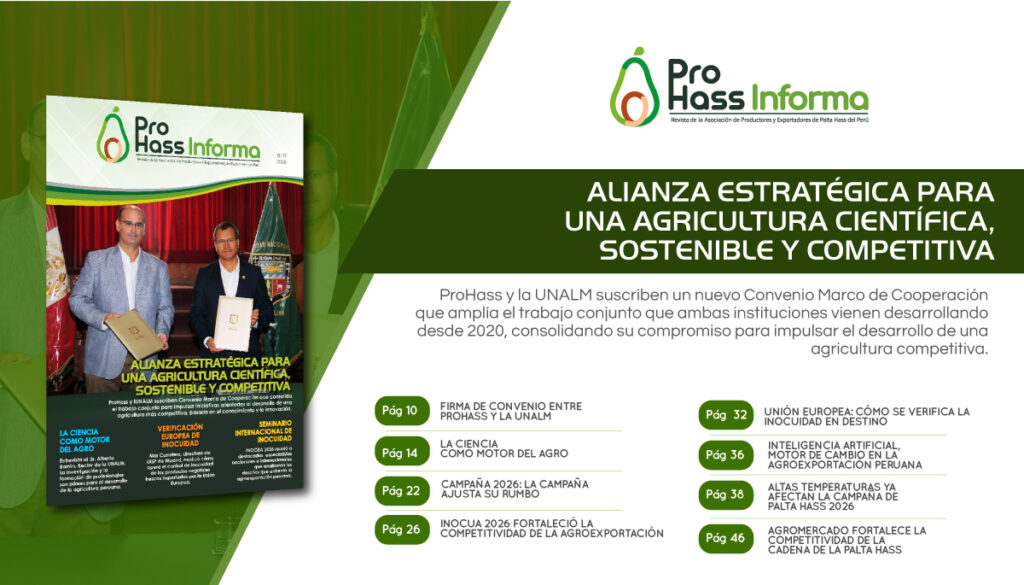 ProHass Informa 17: Alianza estratégica para una agricultura científica, sostenible y competitiva